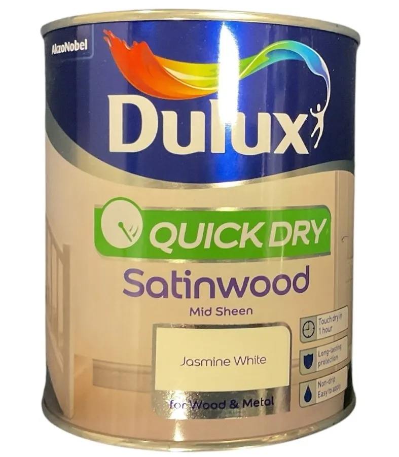 Dulux Retail Qd Satinwood Jasmine White 750ml