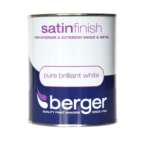 Berger Satin Finish Pure Brilliant White 750ml