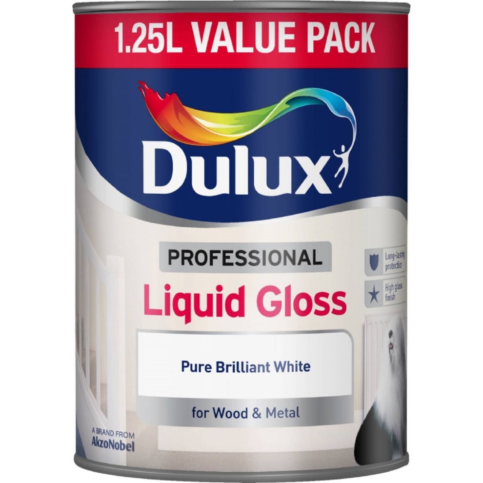 Dulux Retail Gloss Finish Pure Brilliant White 1.25L