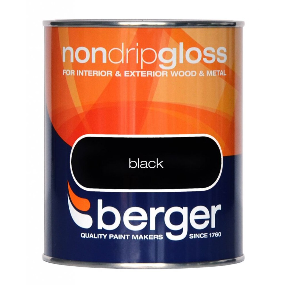 Berger Non Drip Gloss Navy Blue 750ml