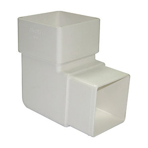FPDP SQ White 92.5° Bend 65mm RBS1W