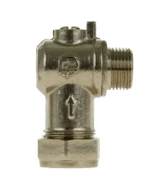 RP 15x3/8" Flat-Faced Angled ISO Valve