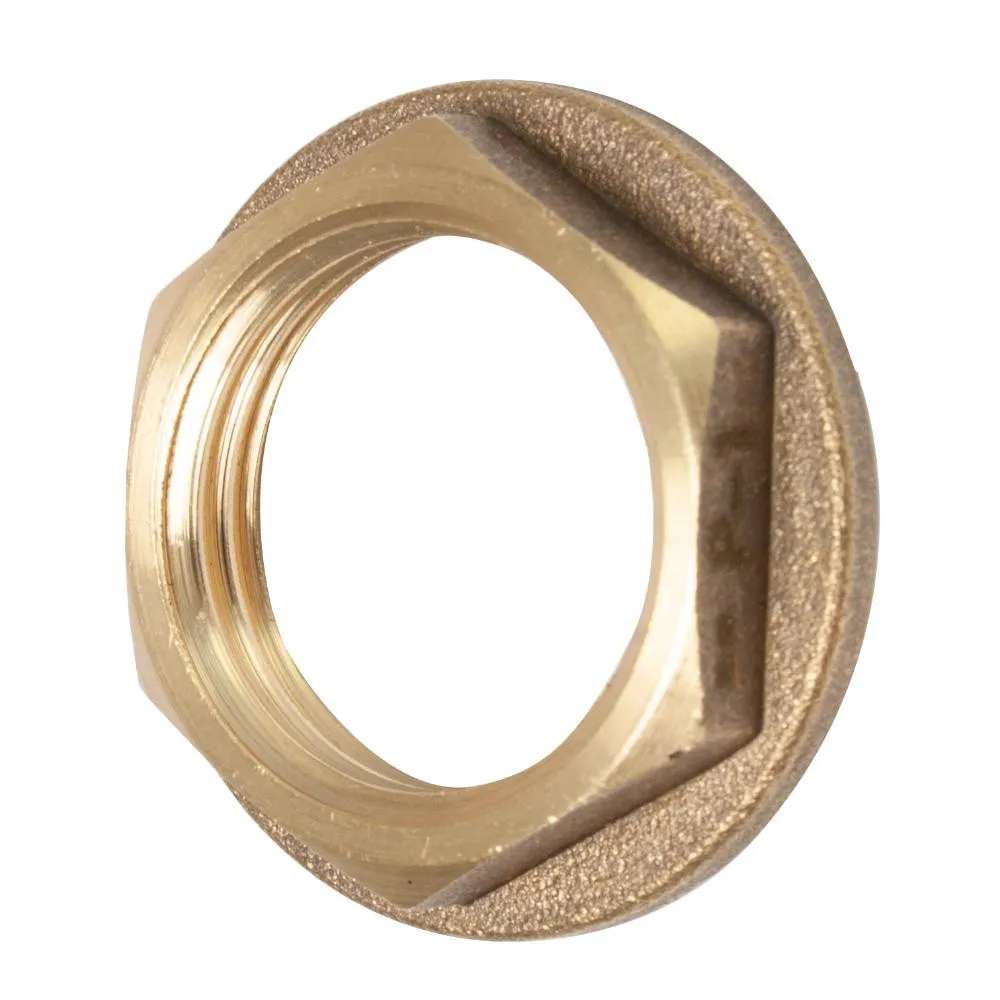EP 1 1/2" Brass Flanged Back Nut 348930