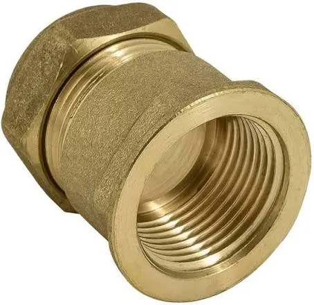 CO 15x1/2" CP Female Iron Compression