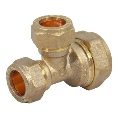 CO 22x15x15mm End and Branch Reducing Tee  Compression