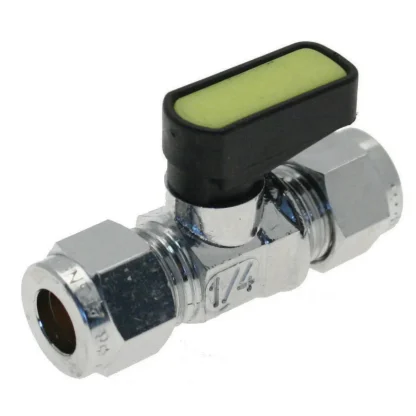 Embrass Peerless Mini Lever Ball Valve Straight C x C 10mm