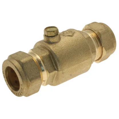EP 15mm Single Check Valve Brass WRAS