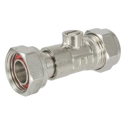 EP Straight Service Valve 15mm x 1/2" CP WRAS
