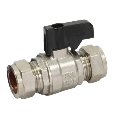 EP 15mm Full Bore Black Handle Iso Valve CP
