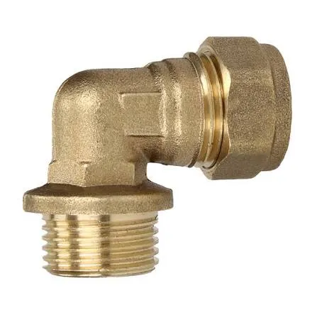 CO 15x1/2" Male Iron Elbow Compression