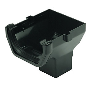 FPG S/L Black Stopend Outlet 114mm ROS2B