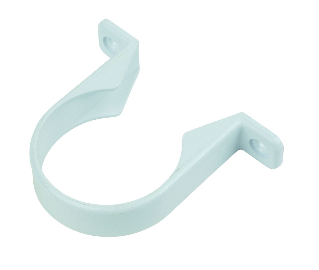 [I-FLO-WS36W] FPW White 50mm Pipe Clip WS36W