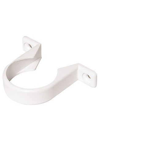 FPW White 40mm Pipe Clip WS35W