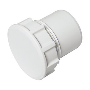 FPW White 40mm Access Plug WS31W