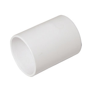 FPW White 40mm Straight Coupling WS08W