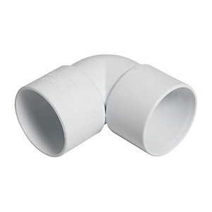 FPW White 32mm Knuckle Bend 90° WS10W