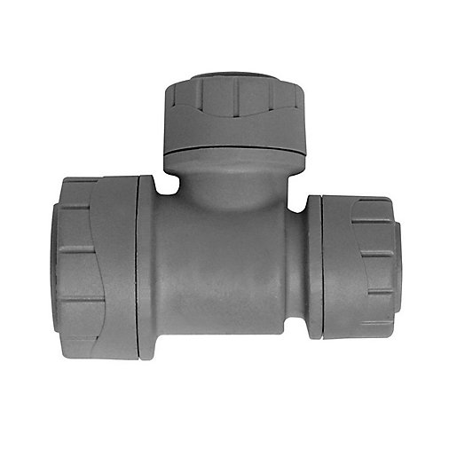 Polyplumb 22x15x15mm Branch & End Reducing Tee PB1522