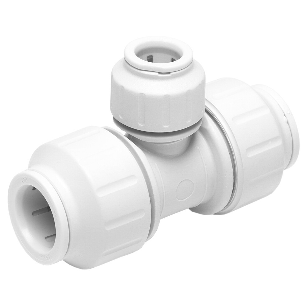 Speedfit 15x10x10mm Branch & End Reducing Tee PEM3015BW