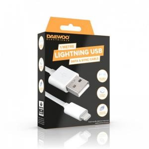 [ELA1347GE] Daewoo 3m USB-A To 8 Pin Lightning Cable 2a