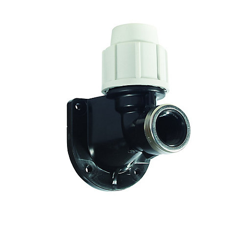 Plasson 25x3/4" Wall Plate Elbow Plastic