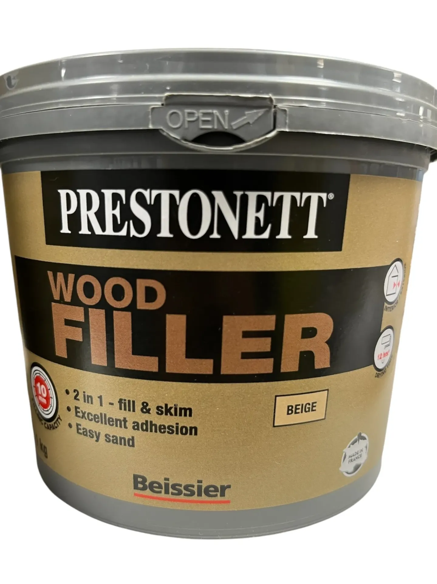 [104485] Prestonett Wood Filler (Ready Mixed) 1kg