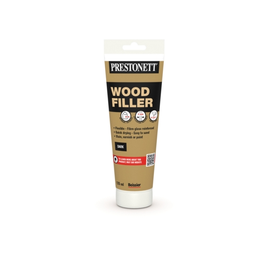 [104484] Prestonett Ready Mixed Interior/Exterior Wood Filler - Dark 125ml