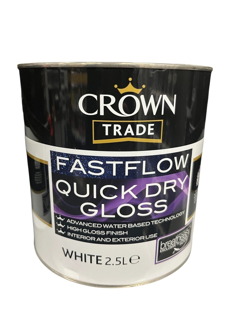 Crown Fastflow Quick Dry Gloss Black 1L