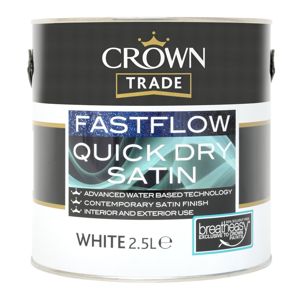 [93167] Crown Trade Fastflow QD Satin White 2.5L