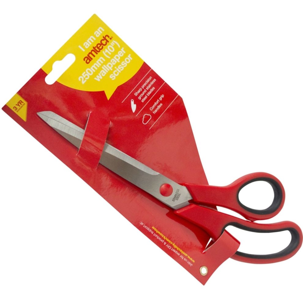 [R0125] Amtech 250mm (10") Pro Wallpaper Scissors