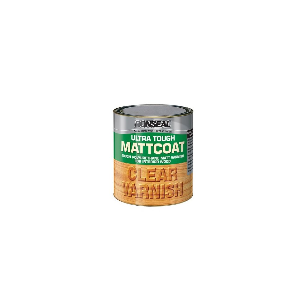 Ronseal Ultra Tough Matt Coat Varnish Clear 2.5L