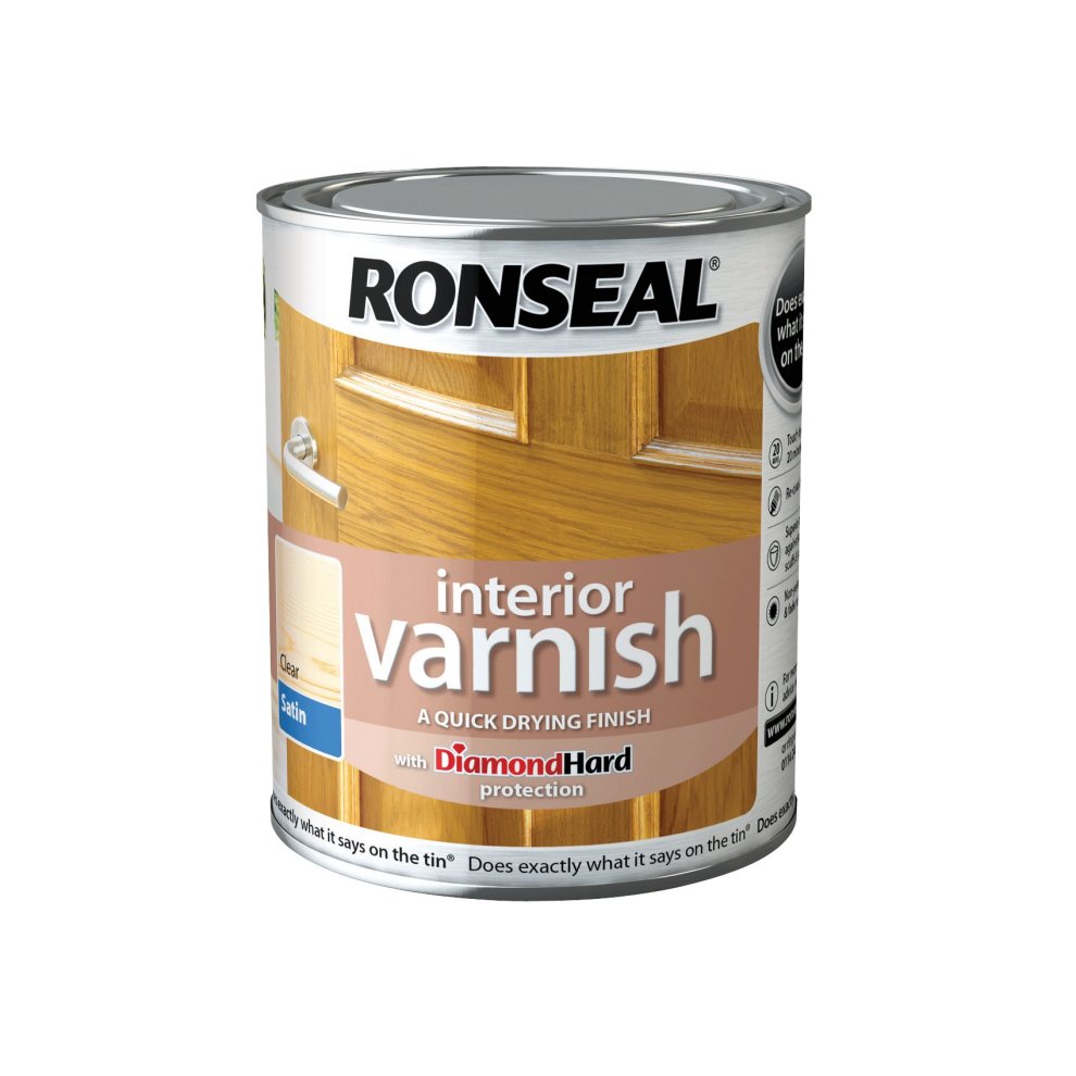 Ronseal Interior Varnish Satin Clear 750ml