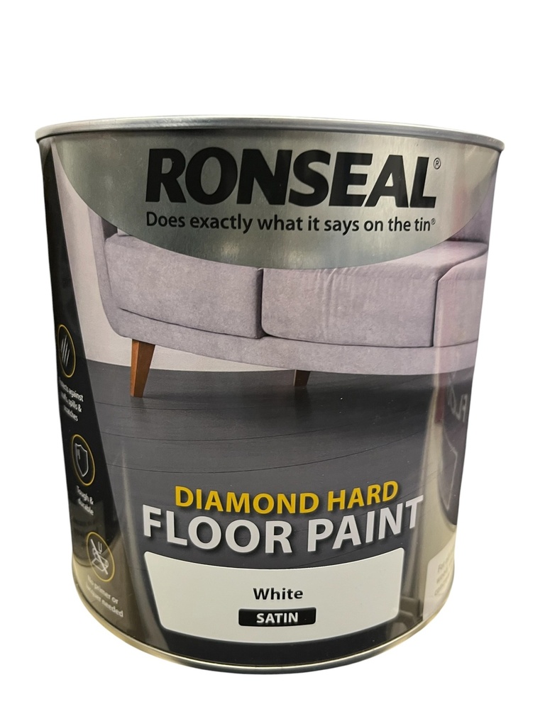 [34028] Ronseal Diamond Hard Floor Paint White 2.5L
