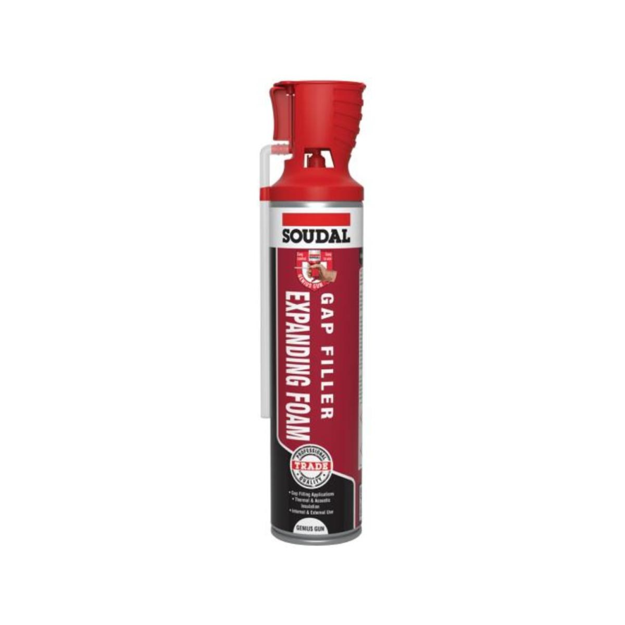 Soudal Gap Filler Expanding Foam - Genius Gun Champagne (600ml)