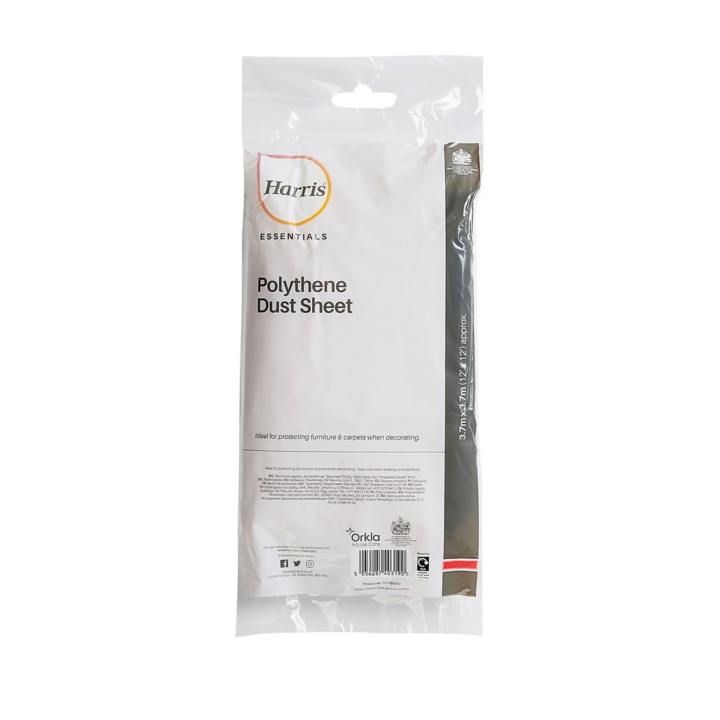 [101064200] Harris Essentials - Dust Sheet 3.7m x 3.7m