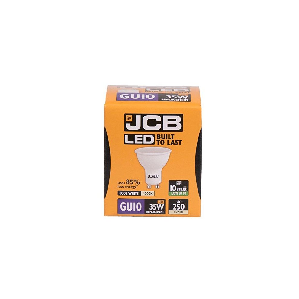 [367399] JCB LED GU10 3.5w 230lms 4000K Cool White