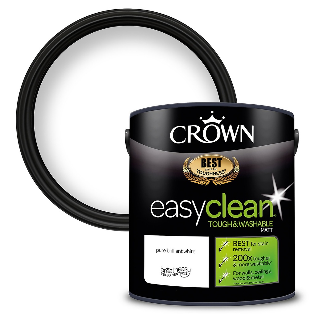 Crown Retail Easy Clean Matt Emulsion PBW 2.5L