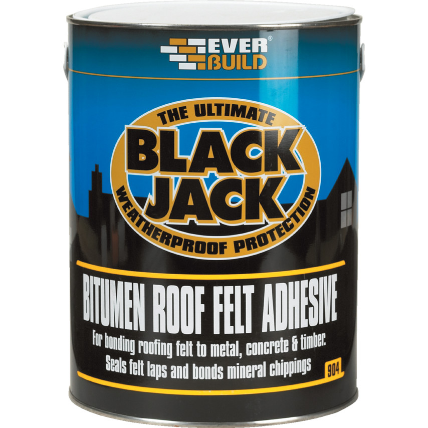 Everbuild Black Jack Bitumen Roof Felt Adhesive 2.5L