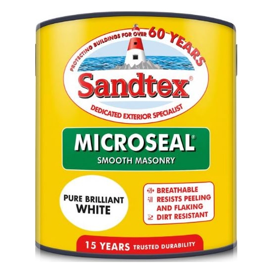 Sandtex Smooth Masonry Brilliant White 1L