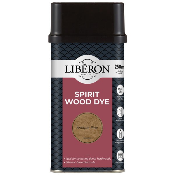 Liberon Spirit Wood Dye Medium Oak 250ml