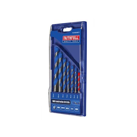 Faithfull Multi-Construction Drill Bit Set