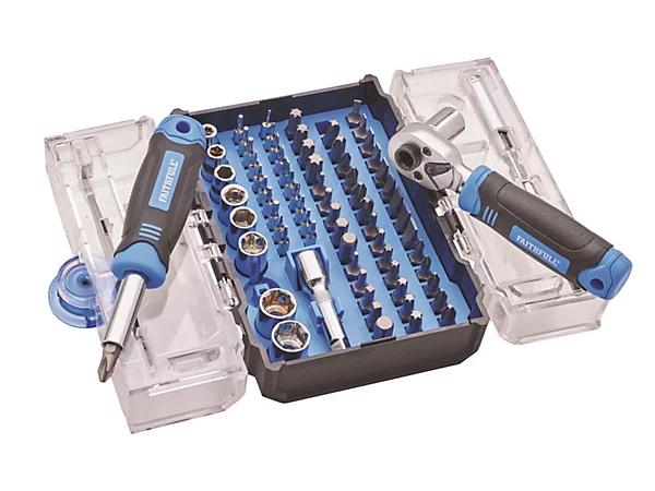 Faithfull 78 Piece Screwdriver Bit & Socket Set
