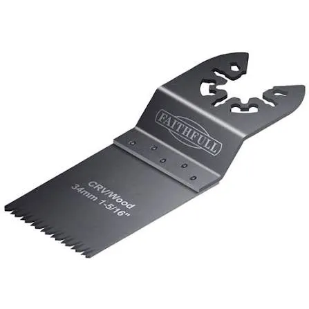 Faithfull Multi-Functional Tool CrV Flush Cut Wood Blade Ground Side Set 34mm