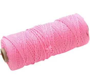 Faithfull Hi-Vis Nylon Brick Line 100m (330ft) Pink