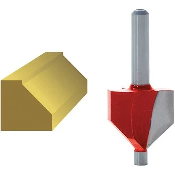 Faithfull Router Bit TCT 45° Chamfer 1/4in Shank