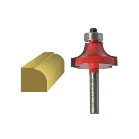 Faithfull Router Bit TCT Rounding Over 15.8mm x 9.5mm 1/4in Shank