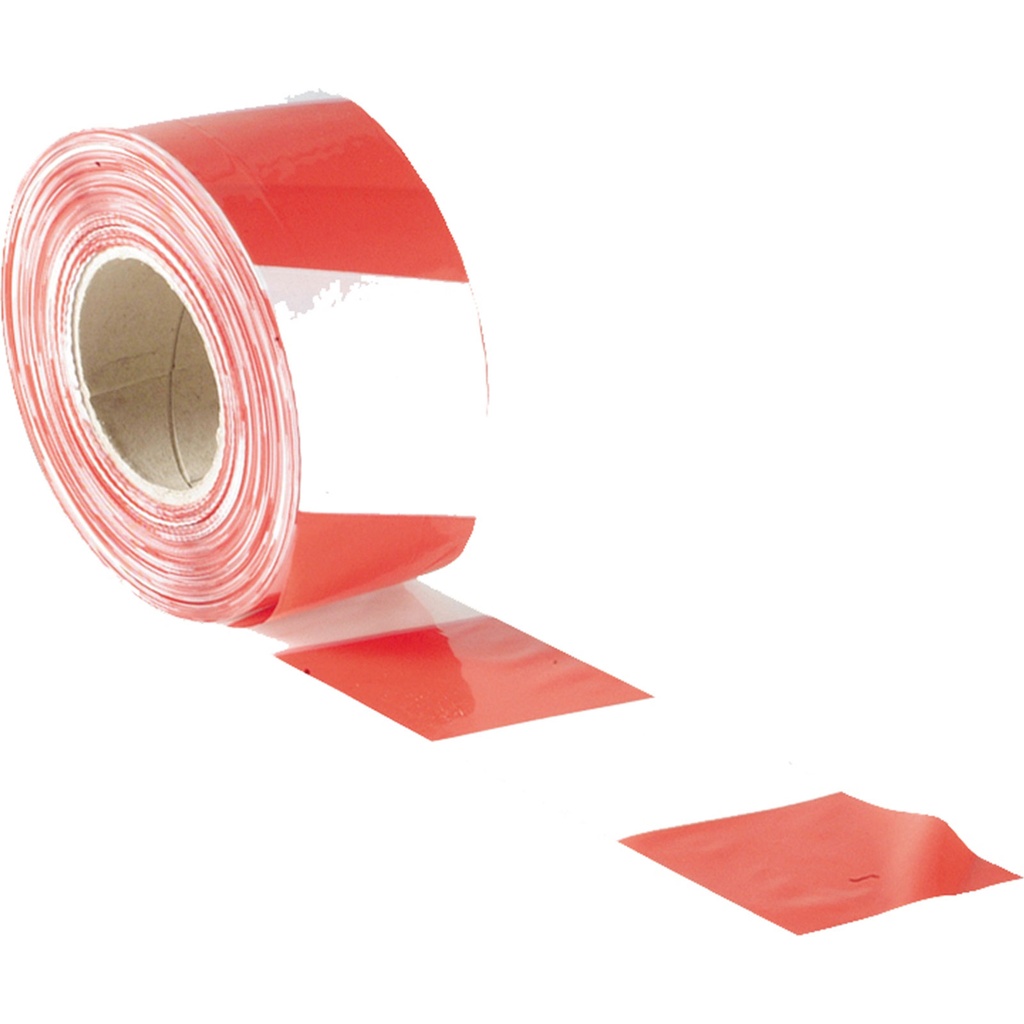 Faithfull Barrier Tape 70mm x 500m Red & White