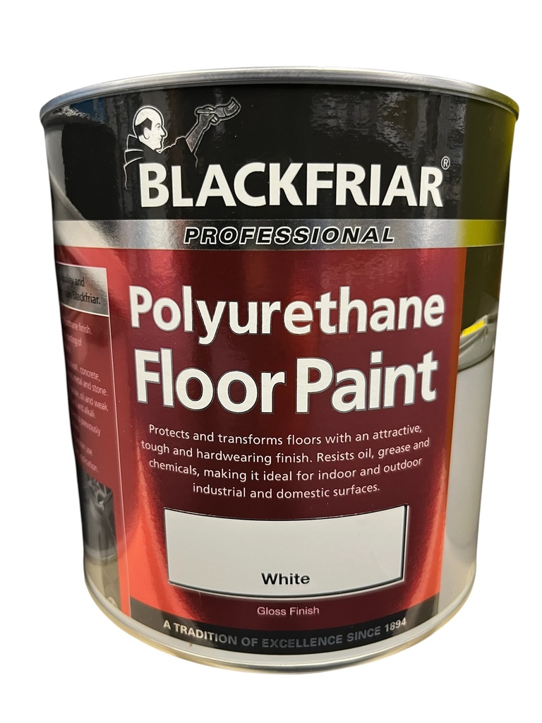 [823] Blackfriar Polyurethane Floor Paint White 2.5L