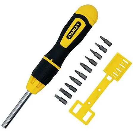 Stanley Multibit Ratchet Screwdriver &10 Bits
