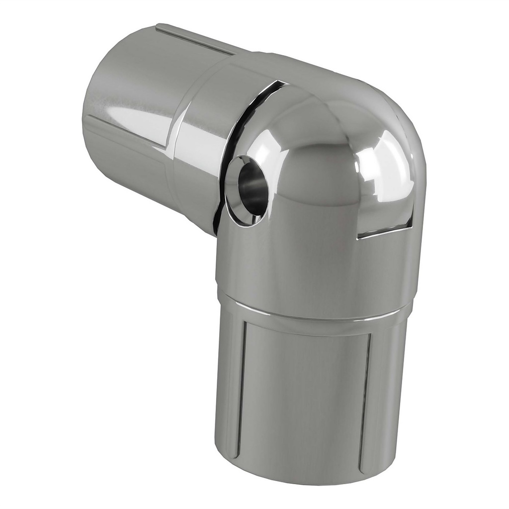 Bay Window Adjustable Bracket Polished Silver, Silver
