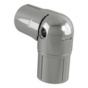 Bay Window Adjustable Bracket Polished Silver, Silver